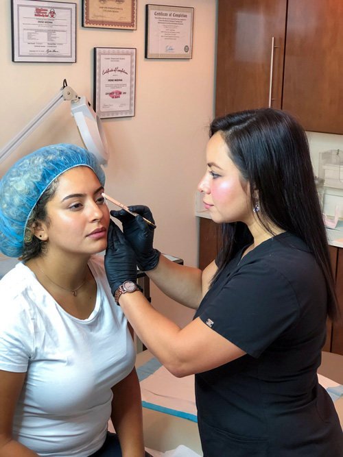 Microblading eyebrows by Irene
